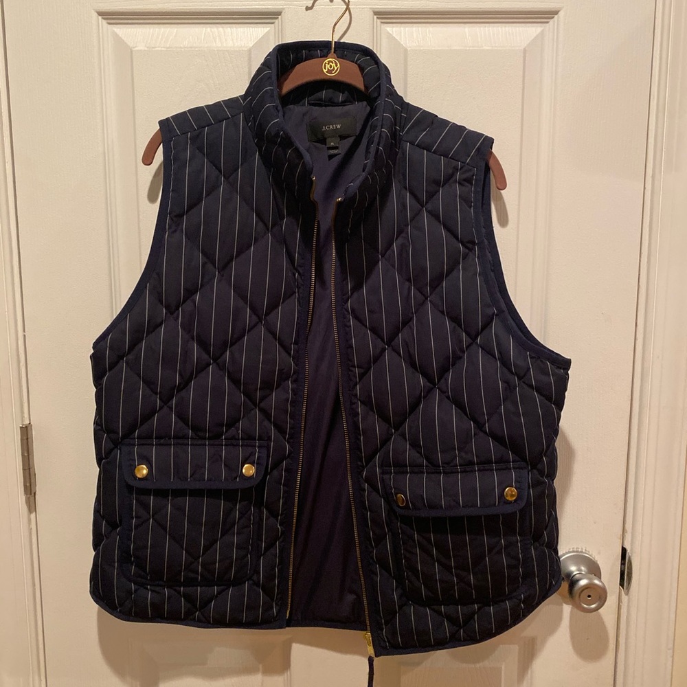 Navy J Crew Vest
